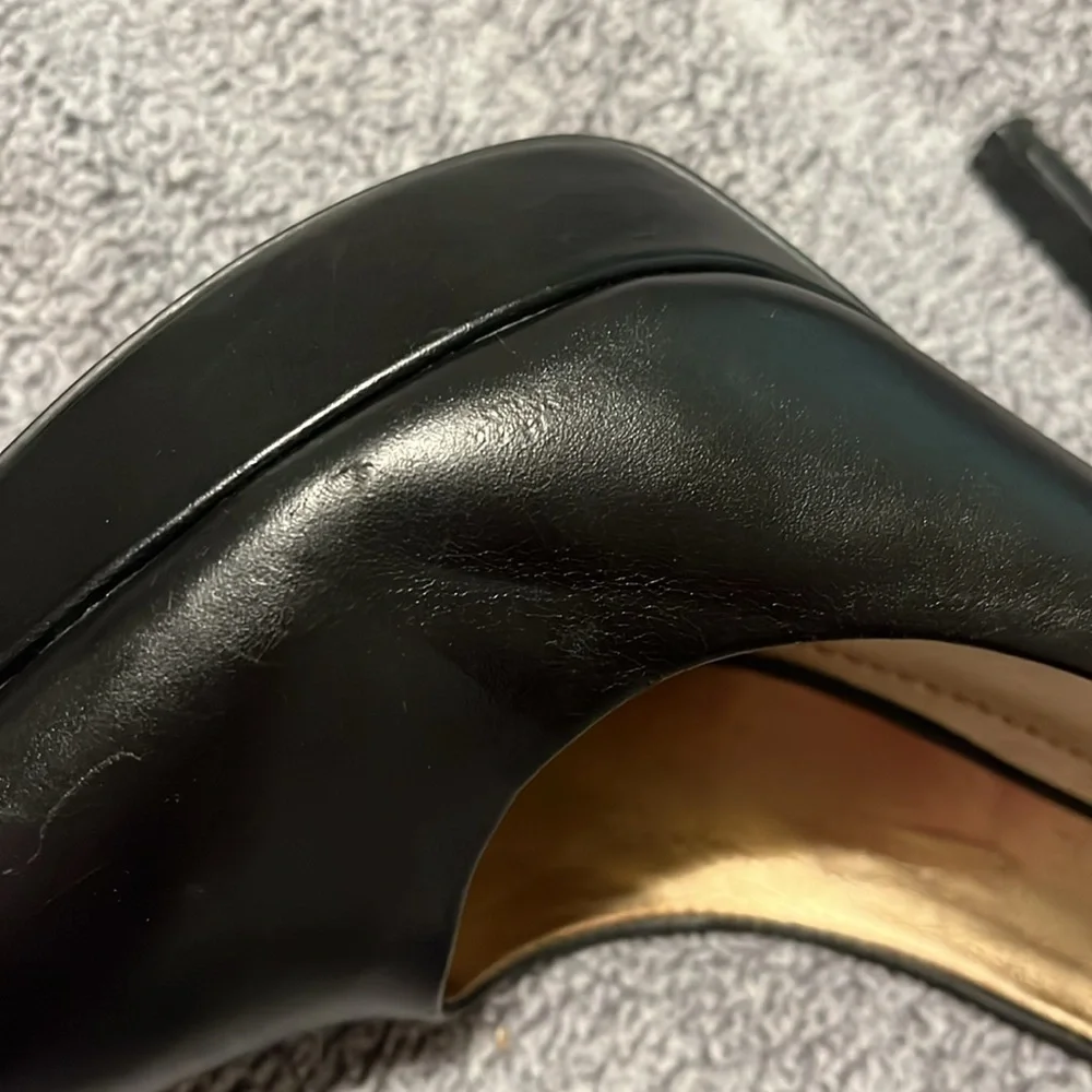 BCBGeneration Black Platform Heels